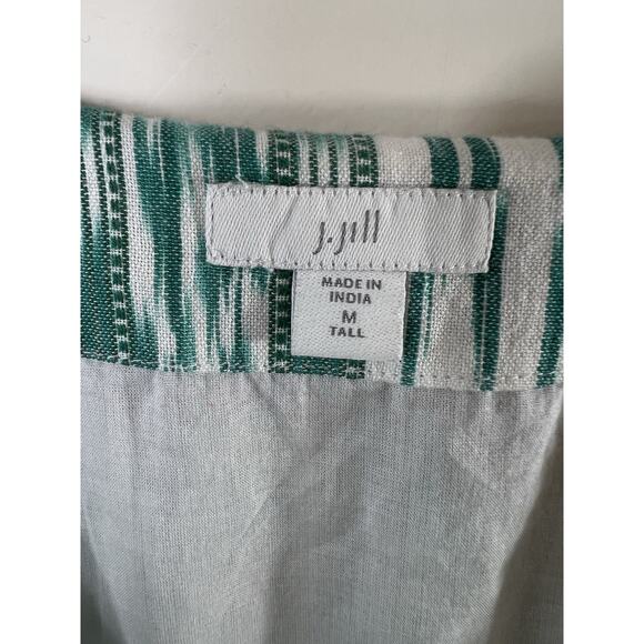 J. Jill Womens Embroidered Dress Size M Tall Multicolor Beachy Boho Artsy Travel - Picture 4 of 8